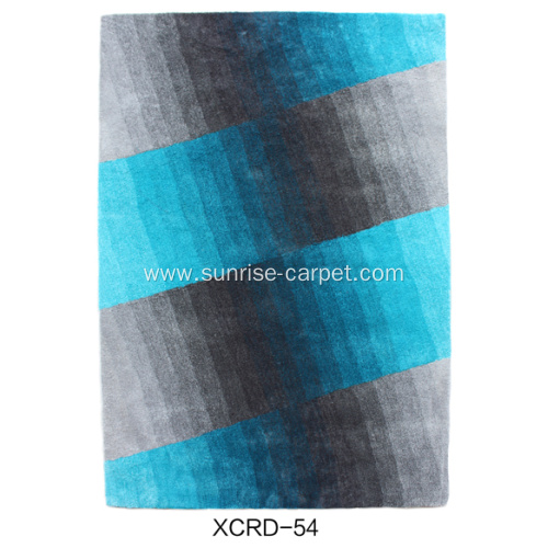 Microfiber blading carpet with design